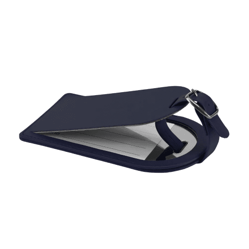 Large Belluno Luggage Tag in Navy Blue