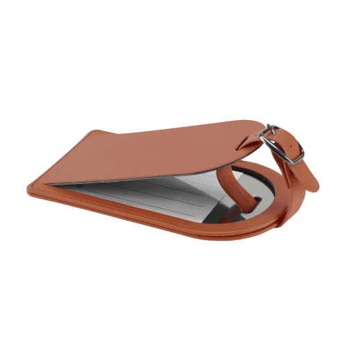 Large Belluno Luggage Tag in Tan