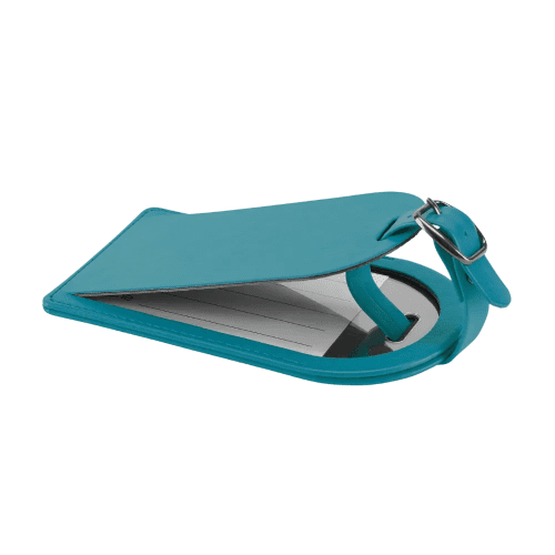 Large Belluno Luggage Tag in Turquoise