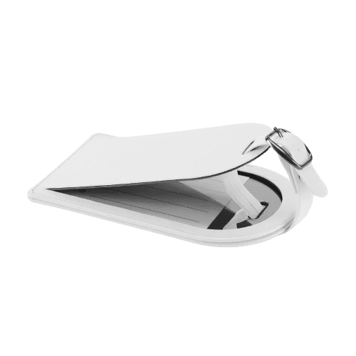 Large Belluno Luggage Tag in White