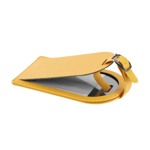 Large Belluno Luggage Tag in Yellow