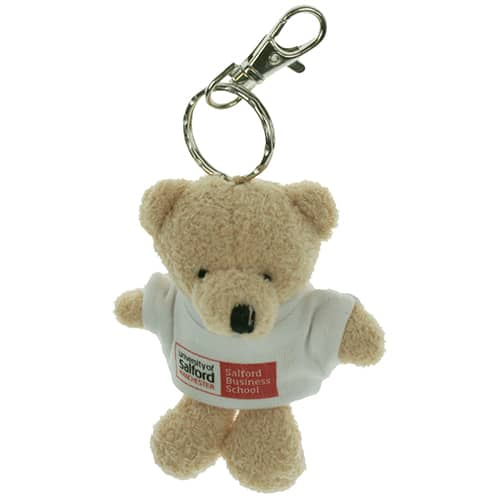 Promotional Toby Bear Keyring Printed with Your Logo to the T-Shirt from Total Merchandise