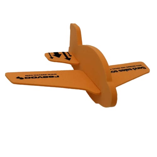 Custom branded Foam Gliders in Orange from Total Merchandise