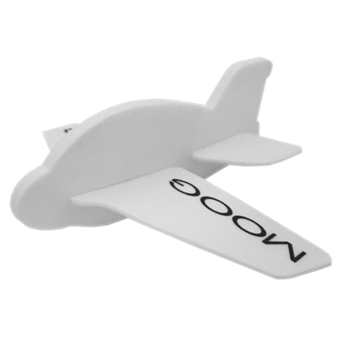 Logo-branded Foam Gliders in White from Total Merchandise