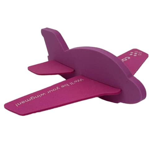 Customisable Foam Gliders in Cerise from Total Merchandise