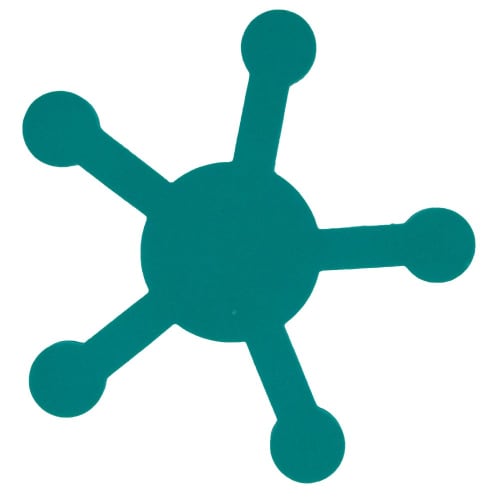 Logo-branded Spider Flyer with a branded design from Total Merchandise - Turquoise