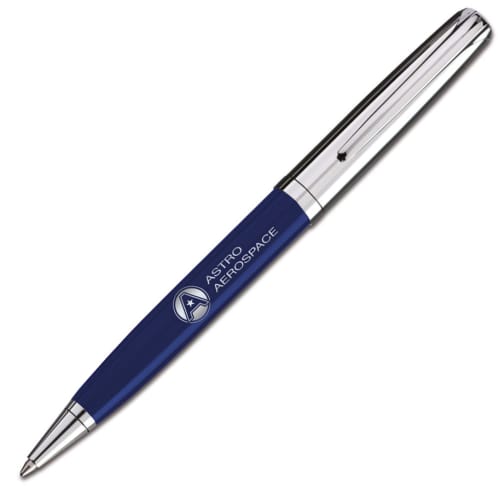 Custom branded Latina Ballpen in blue from Total Merchandise