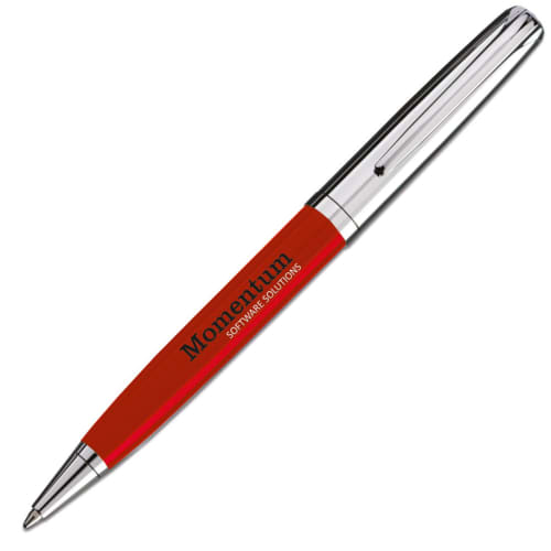 Custom branded Latina Ballpen in red from Total Merchandise