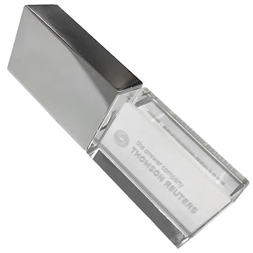 Promotional USB Crystal Look Memory Sticks with corporate logos