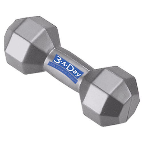 Stress Dumbbell Weight in Silver
