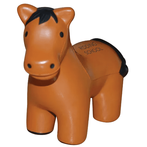 Promotional Stress Horses in light brown from Total Merchandise