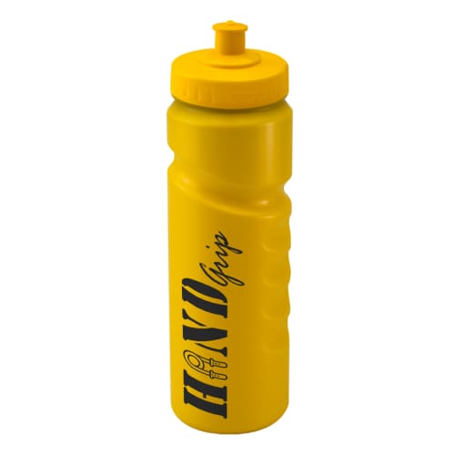 Finger Grip Sports Bottles 750ml in Yellow