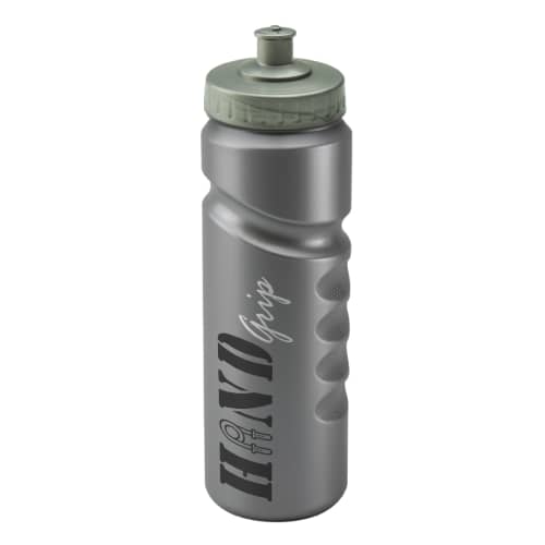 Finger Grip Sports Bottles 750ml in Silver