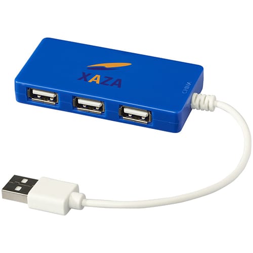 4 Port USB Hubs in Royal Blue