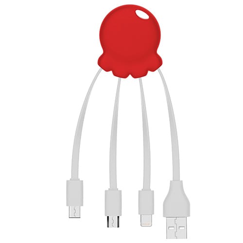 4 in 1 USB Adaptors in Red/White