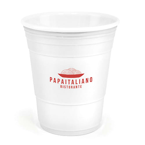 Personalised Double Walled Plastic Cups for Catering Merchandise