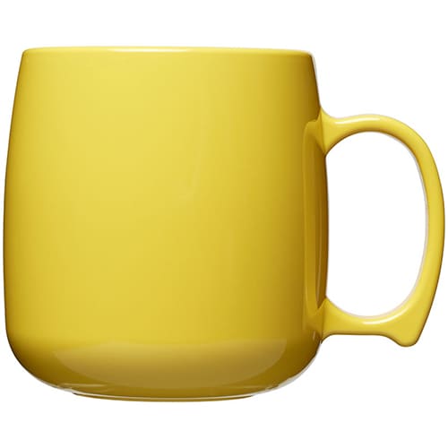 Classic Plastic Mugs in Yellow