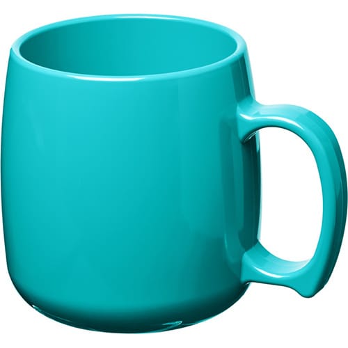 Classic Plastic Mugs in Aqua