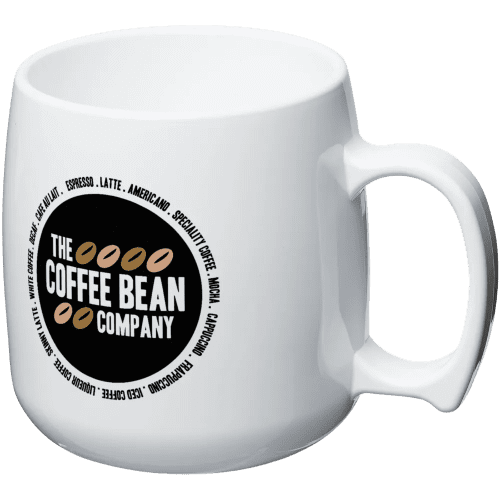 Classic Plastic Mugs in White