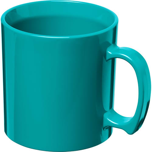 Standard Plastic Mugs in Aqua