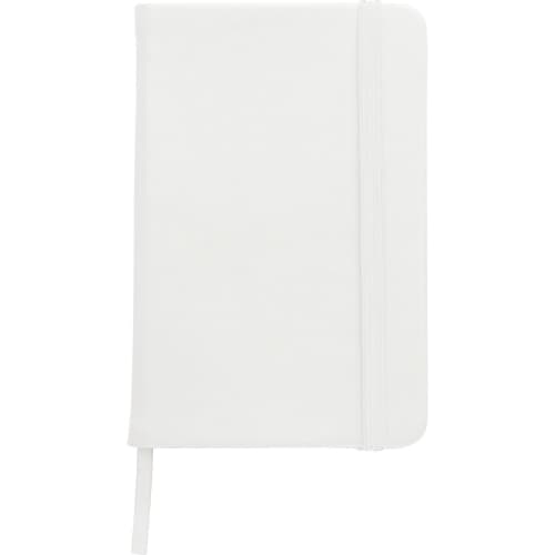 Promotional Soft Feel Pocket Notebooks in white from Total Merchandise