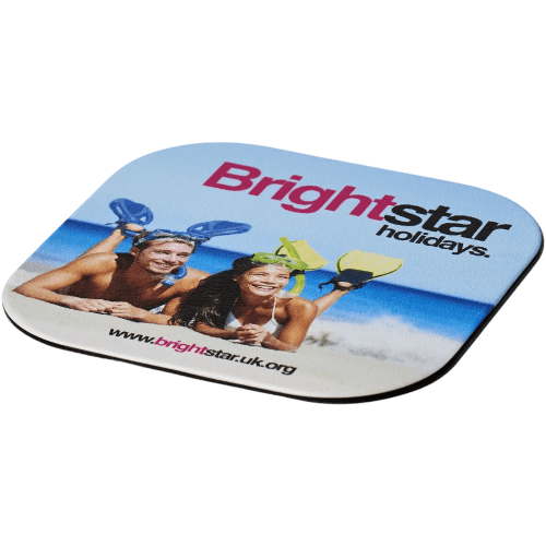Custom branded Brite Mat Coaster with a full colour printed design from Total Merchandise