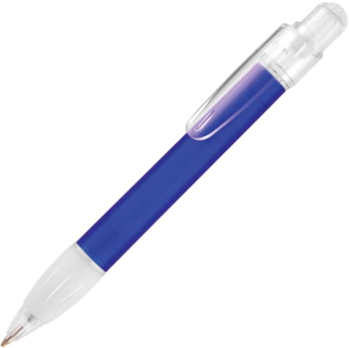 Custom Branded Setanta Frost Ballpens in Blue from Total Merchandise