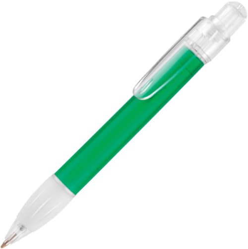 Custom Printed Setanta Frost Ballpens in Green from Total Merchandise