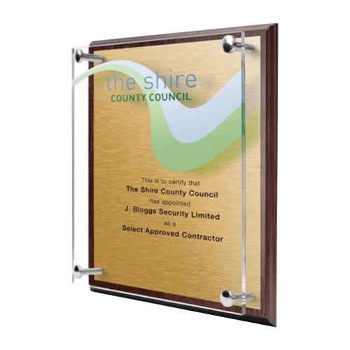 Branded Wooden Awards for Company Gifts