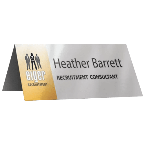 Promotional Nameplates with Logo & Name from Total Merchandise