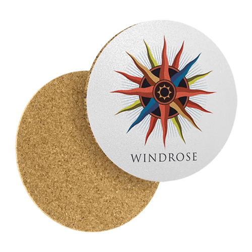 Promotional Cork Backed Flex Coasters with UK Printed Logo by Total Merchandise