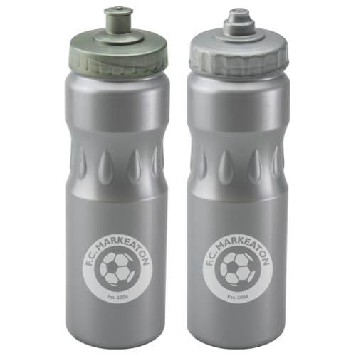 Tear Drop Sports Bottle 750ml in Silver