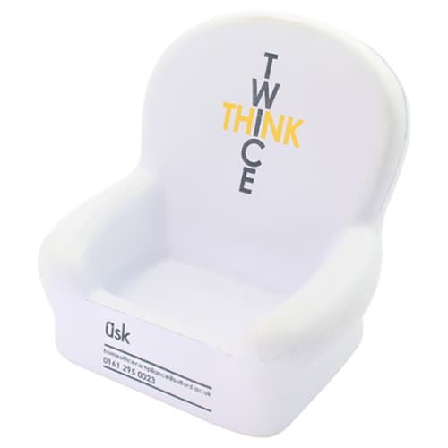 Smartphone Holder Stress Armchair in Off White