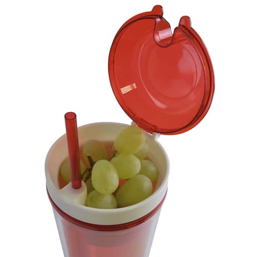 Branded Drinks Bottles with Snack Compartment are practical merchandise ideas