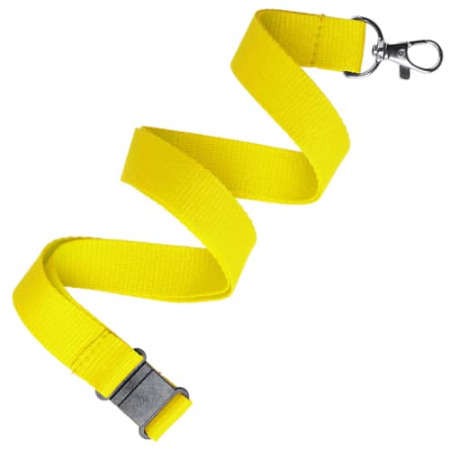 10mm Polyester Lanyards in Process Yellow