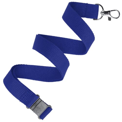 10mm Polyester Lanyards in Reflex Blue