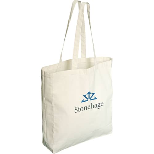 Custom Printed 5oz Cotton Market Bag in Natural Cotton with a Company Logo by Total Merchandise