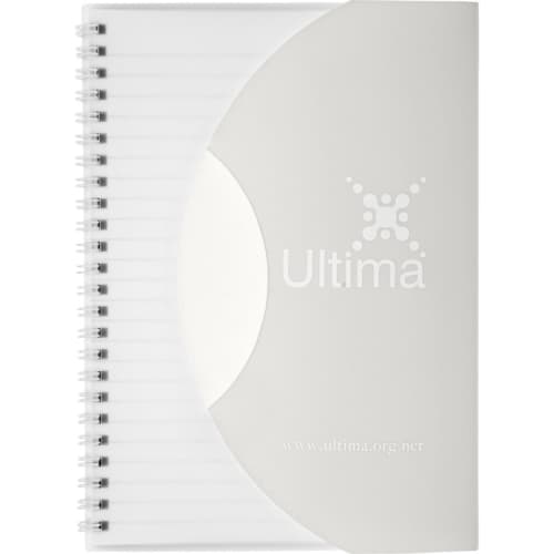 A5 Curve Notebooks in Frosted Clear/White