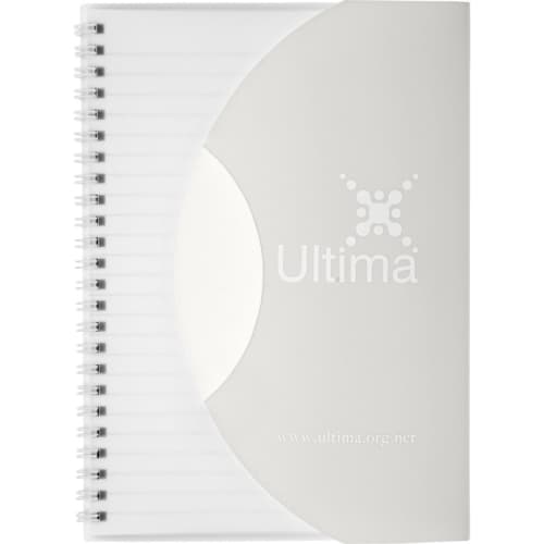 A5 Curve Notebooks in Frosted Clear/White