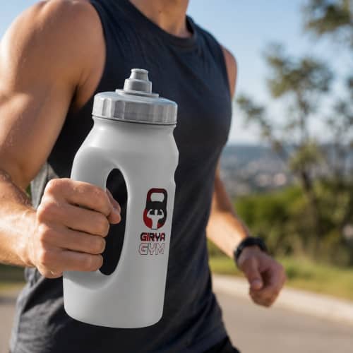 Lifestyle image of the Jogger Bottles by Total Merchandise
