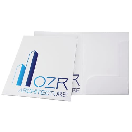 A4 Presentation Document Wallets in White