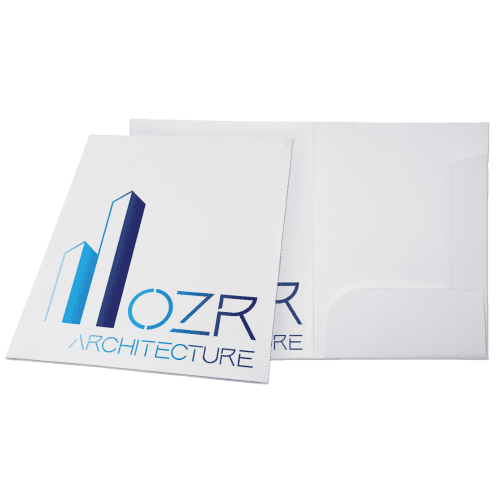 A4 Presentation Document Wallets in White