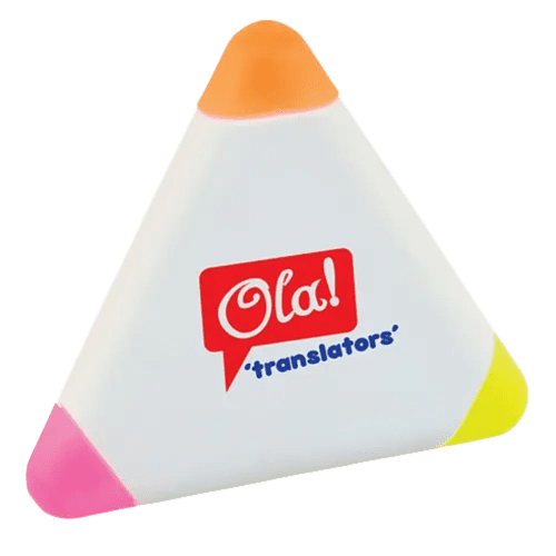 Promotional Small Triangle Highlighter for Office Stationery