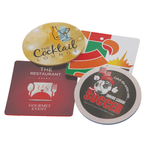 Foam Backed Coaster in White