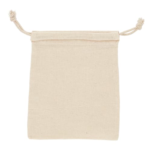 Corporate Branded Medium Cotton Pouches in Natural from Total Merchandise