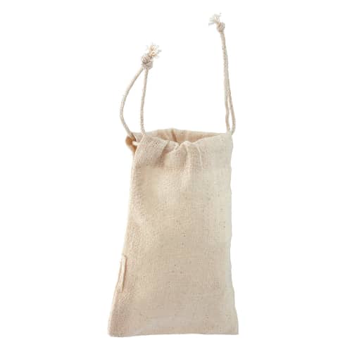 Promotional Small Cotton Pouches in Natural Cotton Printed with a Logo from Total Merchandise