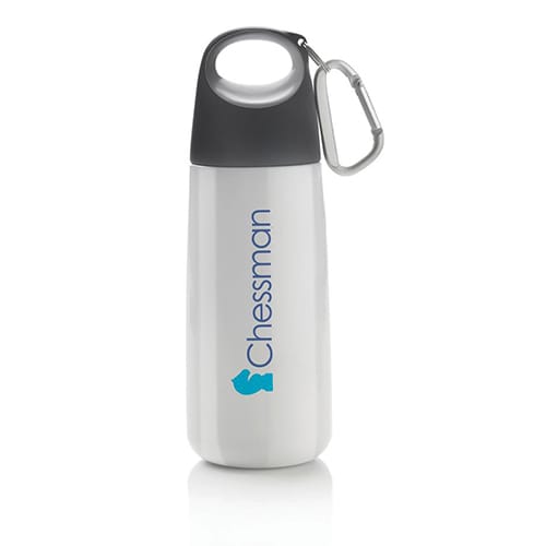 Bopp Mini Water Bottles in White/Grey