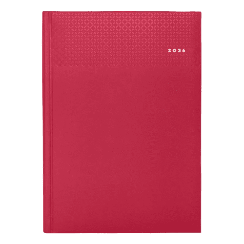 A4 Matra Daily Diary in Ruby Red