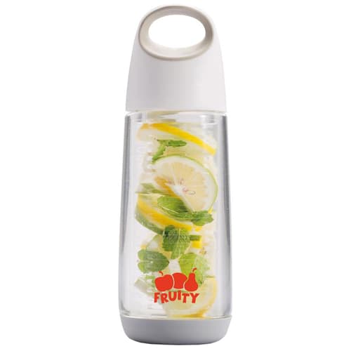 650ml Bopp Fruit Infuser Bottles in Clear/White/Grey