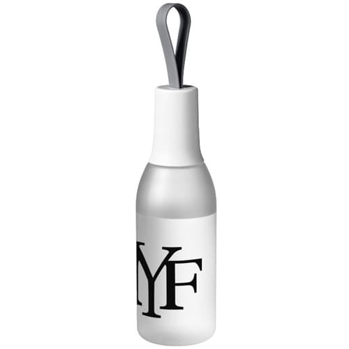 650ml Flow Drinks Bottles in Frosted Clear/White